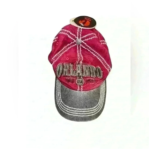 Ronin Ruth Orlando Only USA Style One Size Hat Red and Gray - Picture 1 of 5